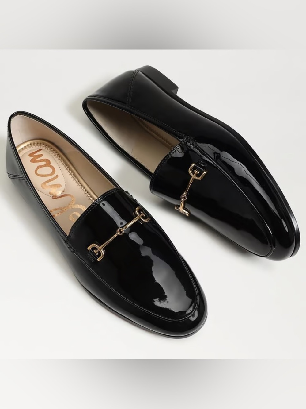 New Sam Edelman Loraine Bit Loafer Black Patent NWB